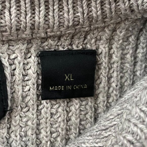 RedHead Men Sweater Size XL Ribbed Knit Henley Pullover Cozy Gray Classic Casual - Picture 9 of 14
